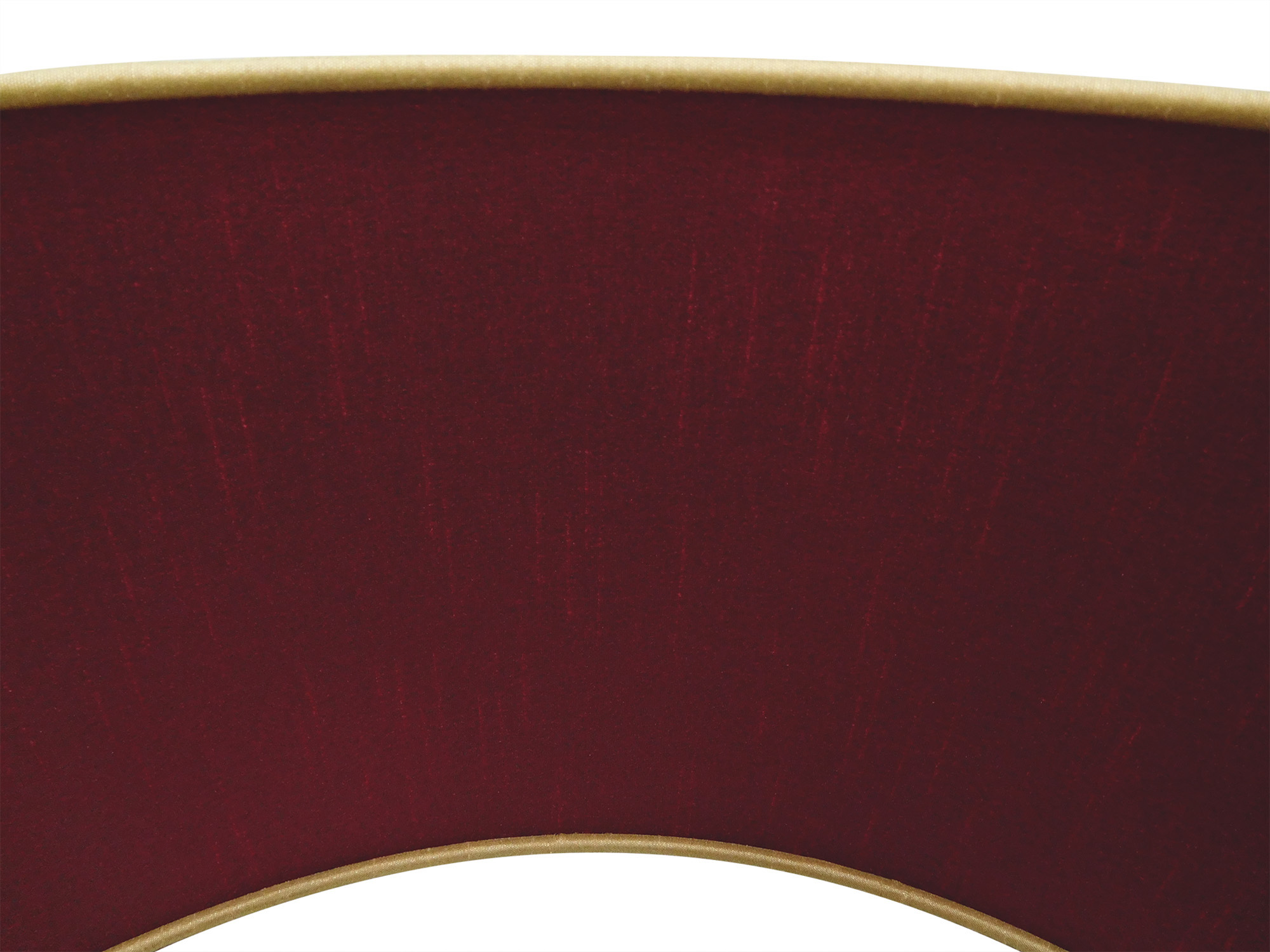 Baymont 40cm Semi Flush 1 Light Satin Nickel, Antique Gold/Ruby DK0252  Deco Baymont
